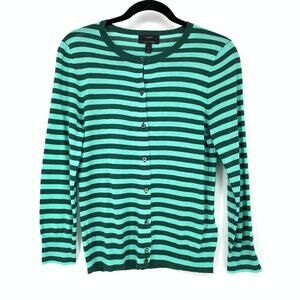 J. Crew Style 37390 Italian Cashmere Cardigan Sweater Womens M Green Mint